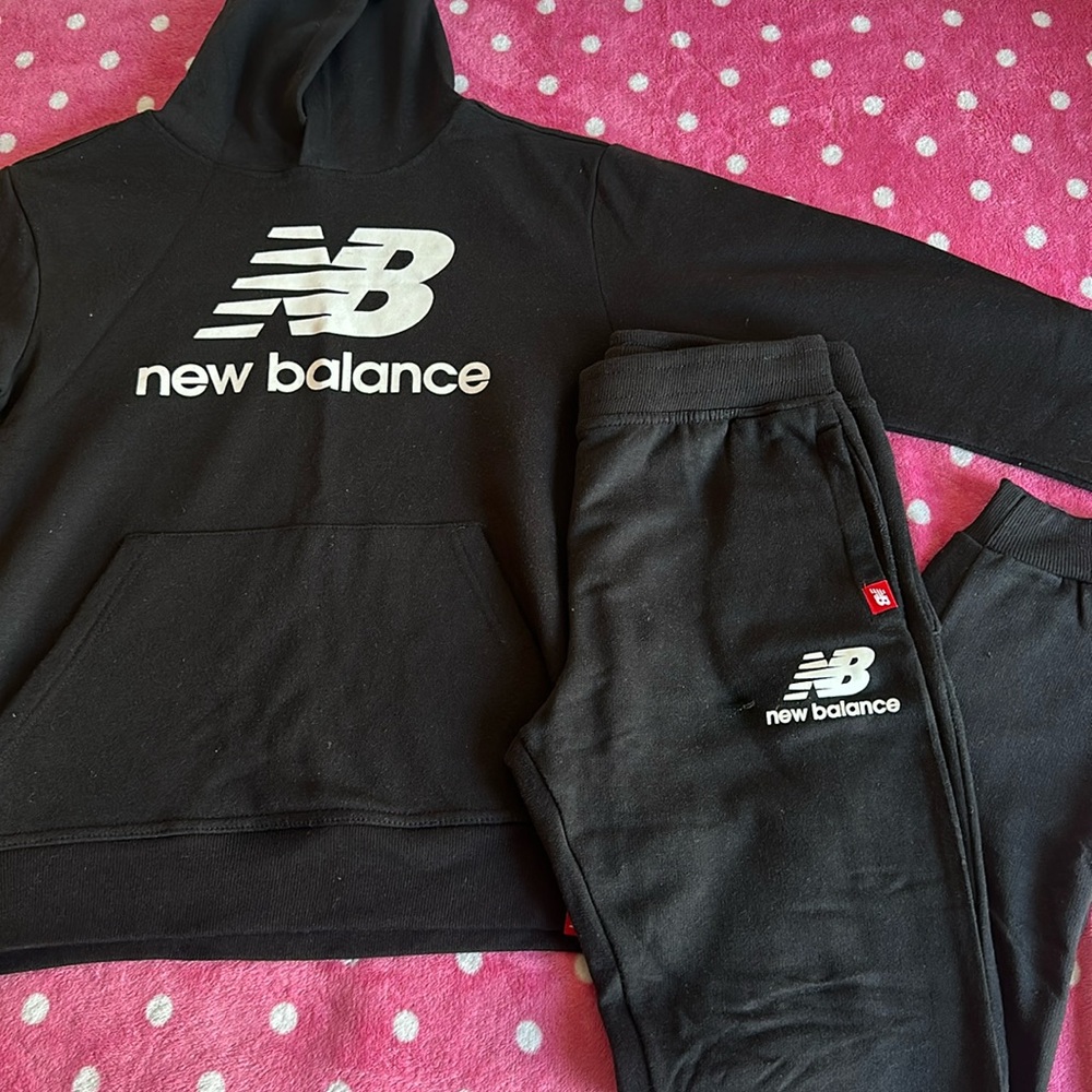 Kids Black New Balance Sweatsuit